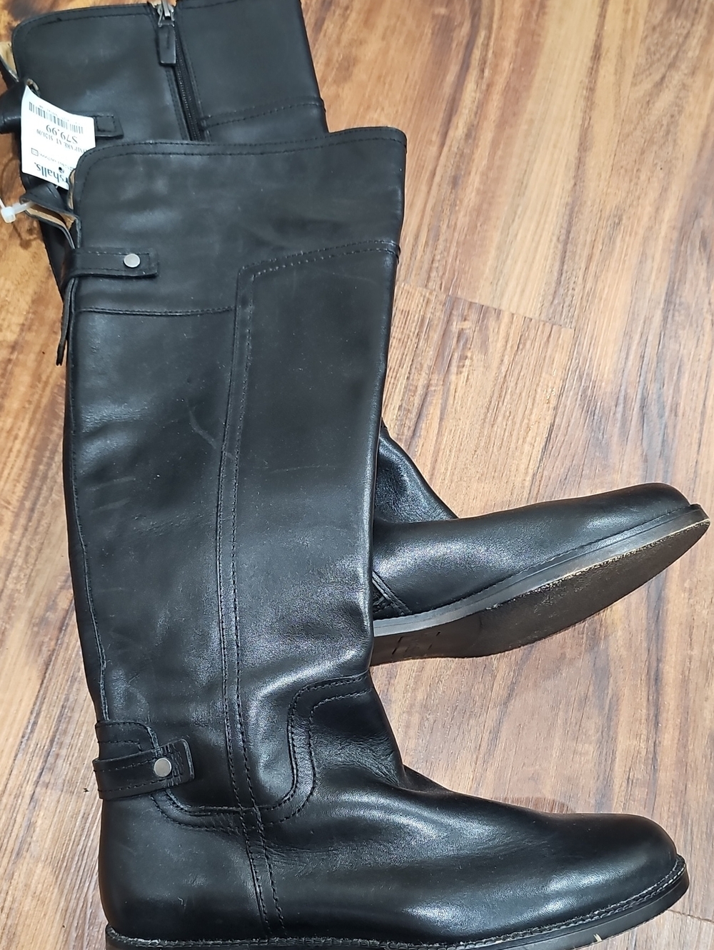 Franco Sarto Black Leather Boots